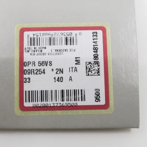 Prada SPR 56S 09R-254 Men's Rectangular Black/Gold - Picture 5 of 5